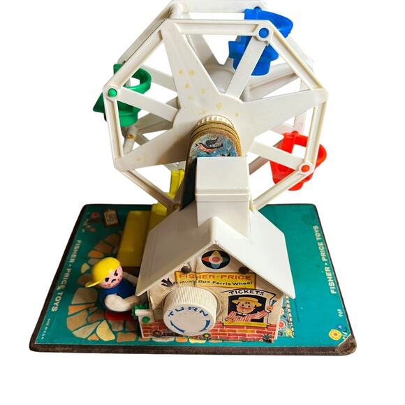 Fisher Price Little People Musical Ferris Wheel 969 Vintage 1966 Original Works! - Picture 1 of 12